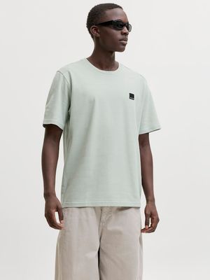 JCONEW PUFFER TEE SS CREW NECK SMU Aqua Gray/STRUCTURE