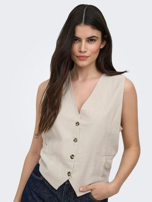 ONLTIZANA COTTON VEST TOP WVN NOOS Silver Lining