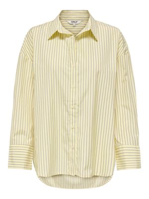 ONLOREGON ALVA LS REG SHIRT NOOS WVN Sunlight/CLOUD DANCE