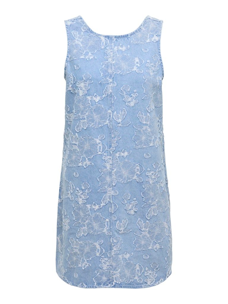ONLAUDE SL JAQUARD DNM DRESS QYT Light Blue Denim