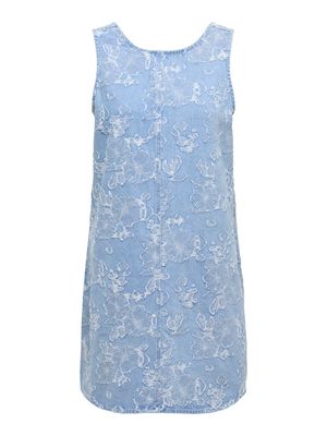 ONLAUDE SL JAQUARD DNM DRESS QYT Light Blue Denim