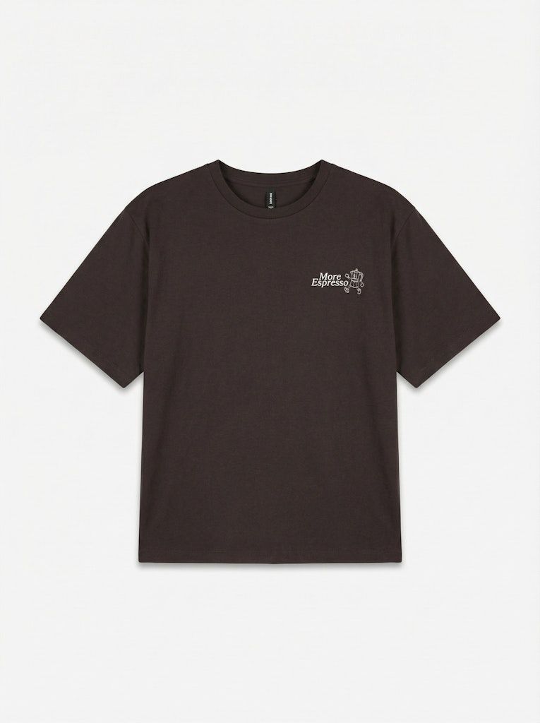 VMPAULINA THEA SS T-SHIRT JRS NOOS Chocolate Torte-MORE ESPRESSO