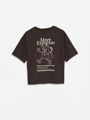 VMPAULINA THEA SS T-SHIRT JRS NOOS Chocolate Torte-MORE ESPRESSO