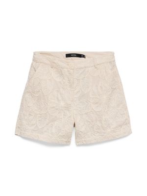 VMMILLIA HW EMBROIDERY SHORTS Oatmeal-OATMEAL EMBROIDERY