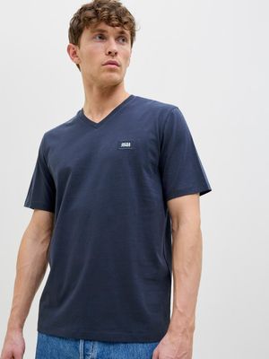 JCOREACH TEE SS V-NECK WEH24 SMU Navy Blazer