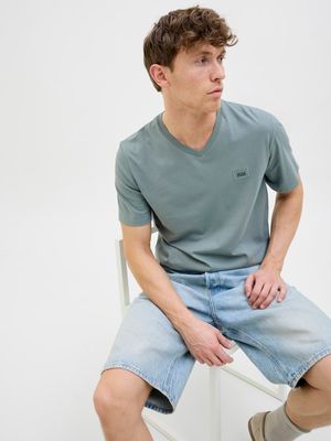 JCOREACH TEE SS V-NECK WEH24 SMU Stormy Sea