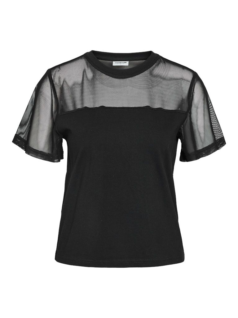NMMALLE S/S MESH INSERT -SHIRT JRS Black