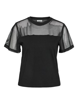 NMMALLE S/S MESH INSERT -SHIRT JRS Black