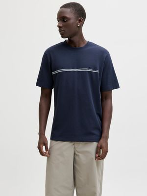 JCOFUSION CHEST BRAND TEE SS CREW NOOS Outer Space
