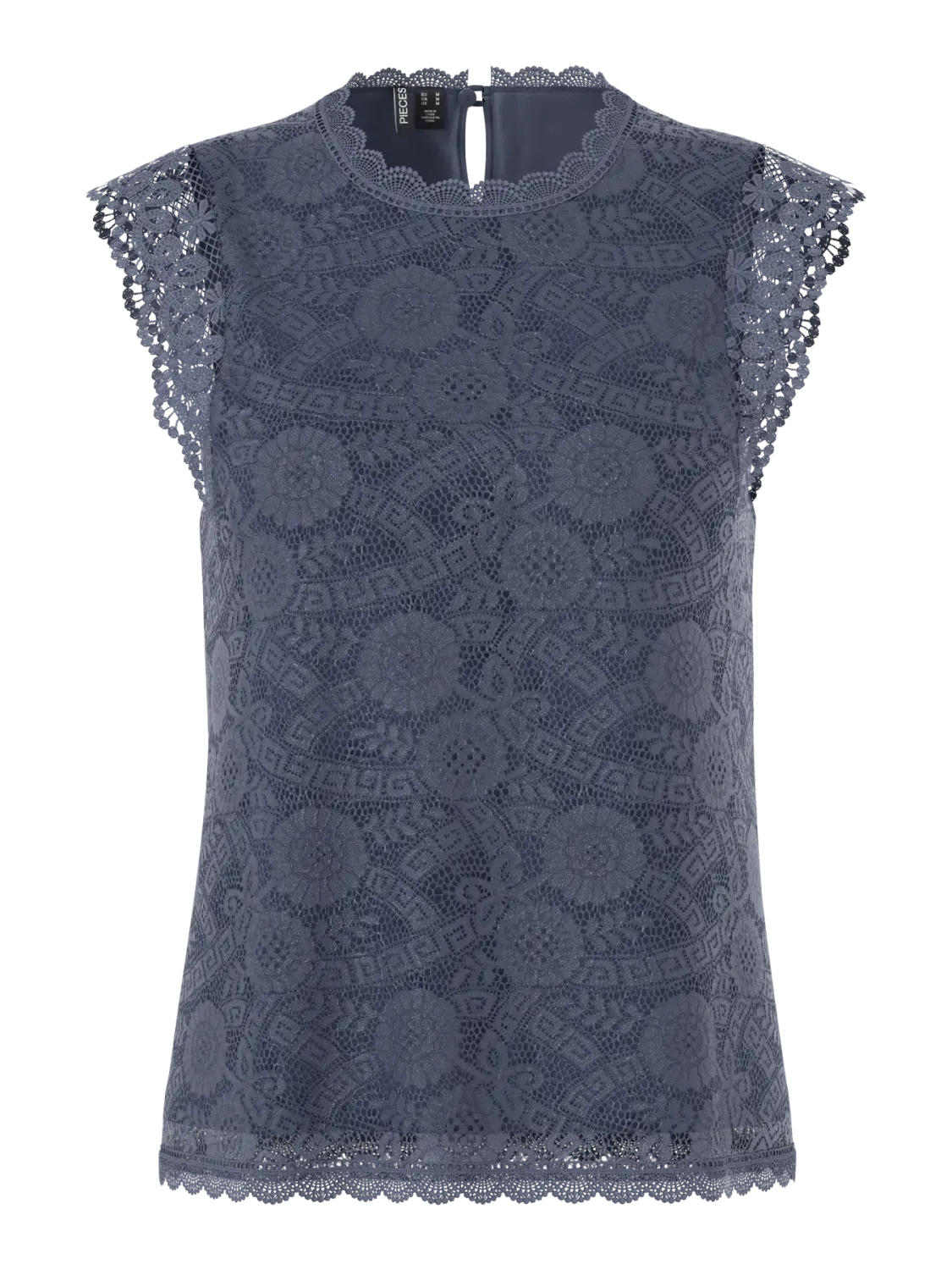 PCOLLINE SL LACE TOP WVN NOOS Ombre Blue