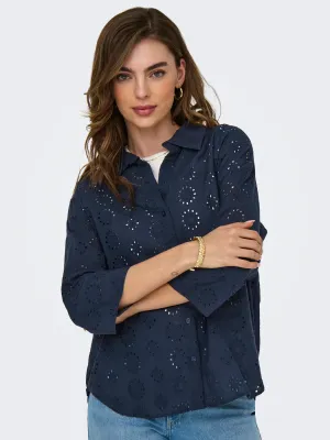 JDYTALLIE 3/4 LONG SHIRT WVN NOOS Black Iris/2024 BROD