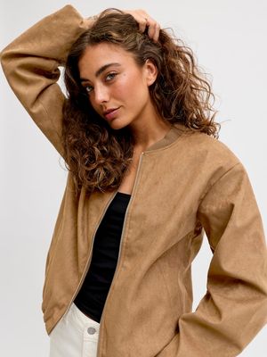 JXSIMA BOMBER JACKET OTW Cognac