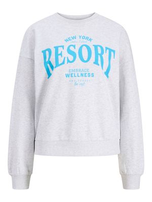 JXMERLE SPRING RLX SHORT LS CREW SWT LN White Melange/RESORT