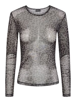 PCNINNI LS MESH TOP JRS NOOS BC Black/LEO