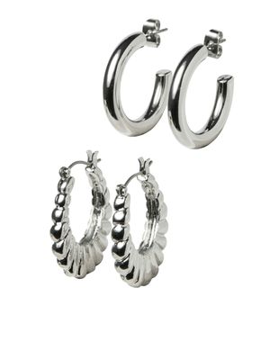 JXOLIVIA EARRINGS 2-PACK ACC Silver Colour/2 Pack