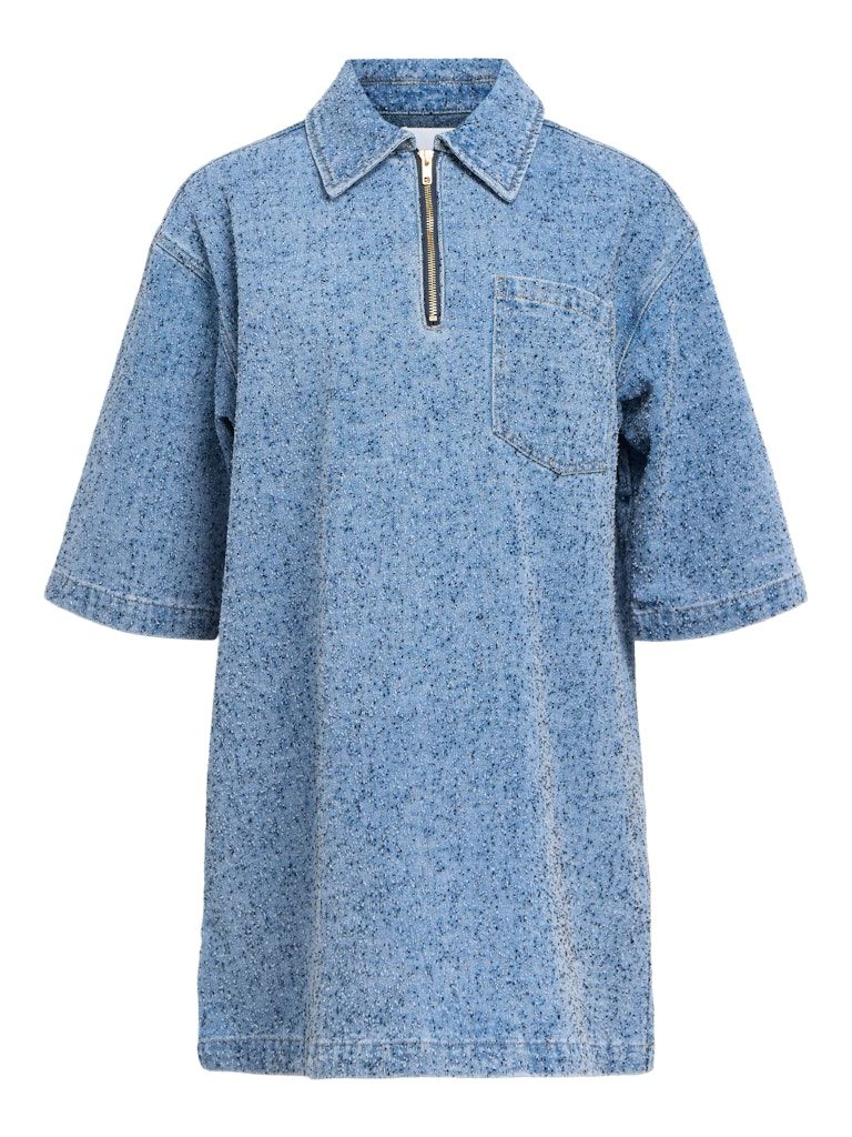 OBJFRIDA 3/4 SLEEVE LO DRESS NOOS Light Blue Denim