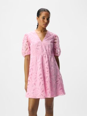 OBJROSE 3/4 RE SHORT DRESS E DIV Pink Frosting