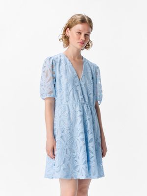 OBJROSE 3/4 RE SHORT DRESS E DIV Kentucky Blue