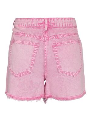 NMPOLLY OLESIA HW DESTROYED SHORTS Begonia Pink/Washed