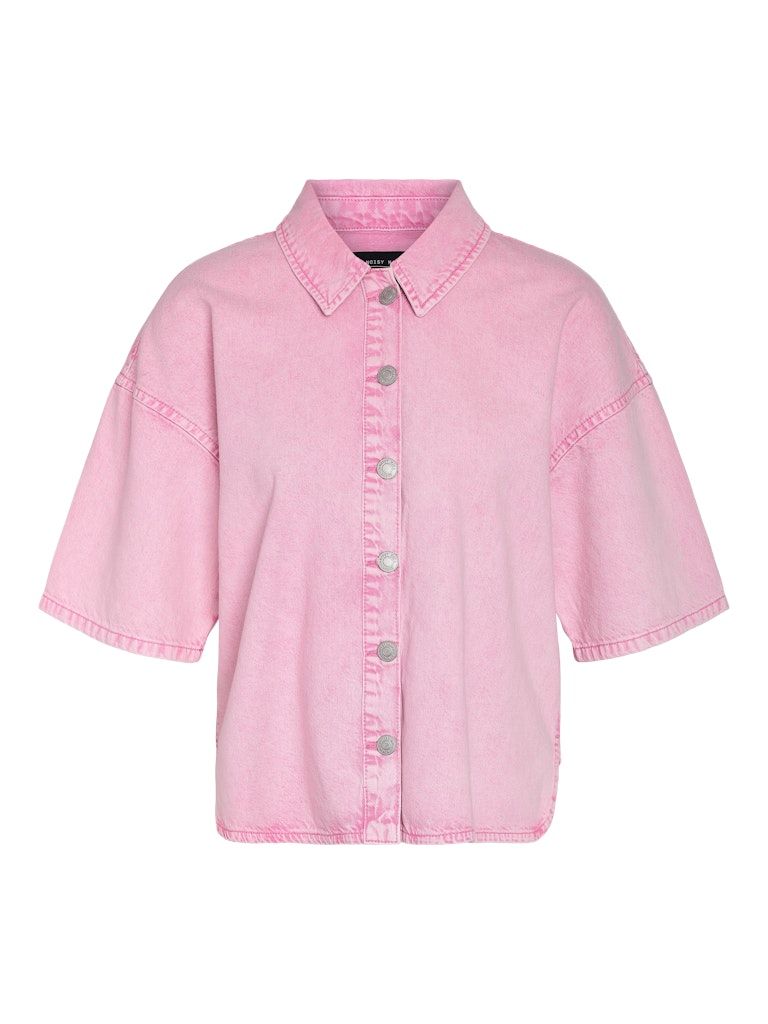 NMPOLLY 2/4 SLEEVE SHIRT Begonia Pink/Washed