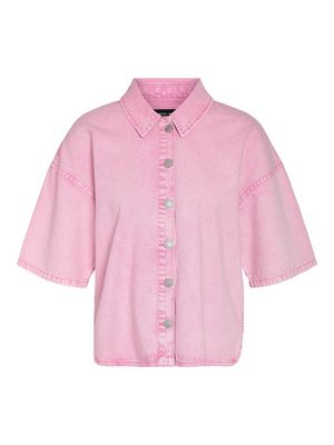 NMPOLLY 2/4 SLEEVE SHIRT Begonia Pink/Washed