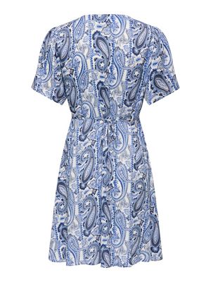 ONLEVIDA S/S SHORT DRESS WVN NOOS Coronet Blue/BLUE PA