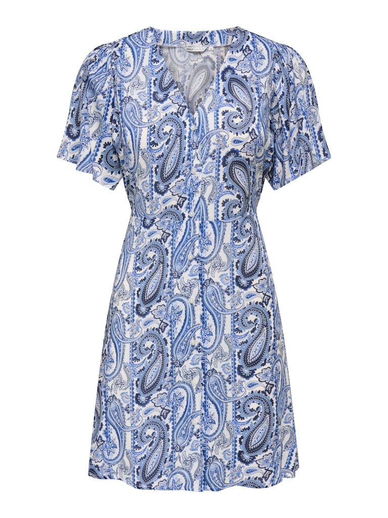 ONLEVIDA S/S SHORT DRESS WVN NOOS Coronet Blue/BLUE PA