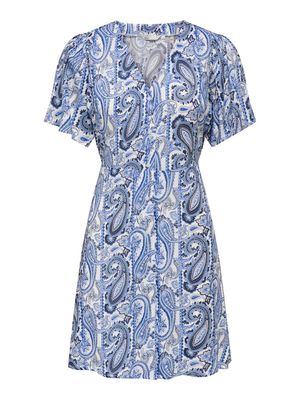 ONLEVIDA S/S SHORT DRESS WVN NOOS Coronet Blue/BLUE PA