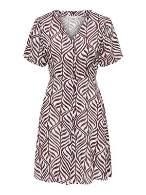 ONLEVIDA S/S SHORT DRESS WVN NOOS Fudge/KELLY LEAF