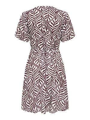 ONLEVIDA S/S SHORT DRESS WVN NOOS Fudge/KELLY LEAF