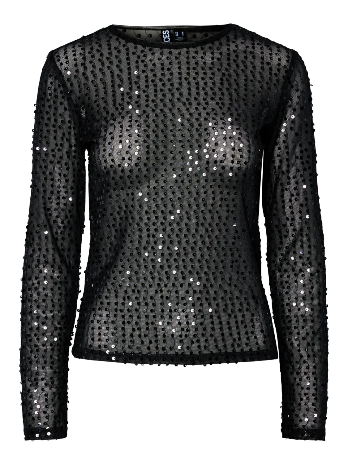 PCMACEY LS TOP JRS Asphalt/Dark grey se