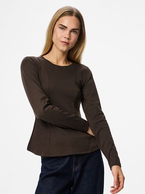 PCLUCCI LS PEPLUM TOP JRS D2D Delicioso