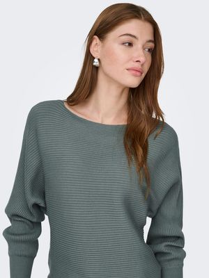 ONLADALINE L/S SHORT PULLO KNT NOOS Balsam Green