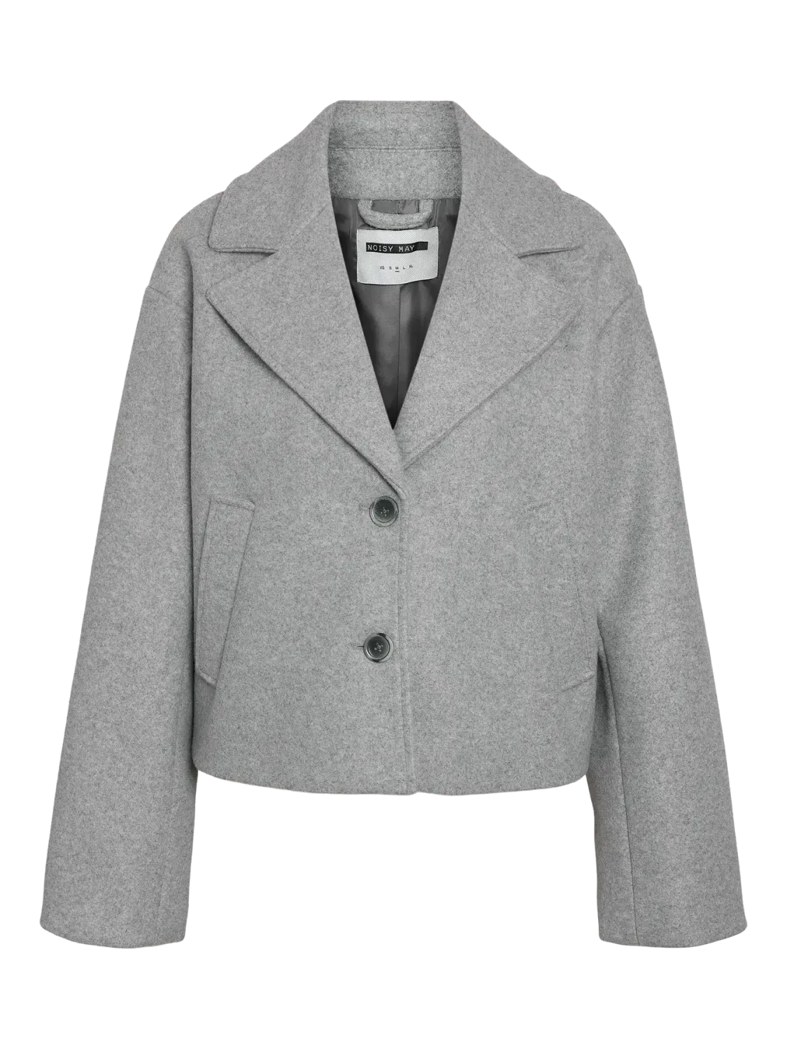 NMIVORY SHORT JACKET DD Light Grey Melange