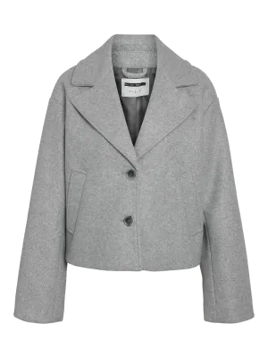 NMIVORY SHORT JACKET DD Light Grey Melange