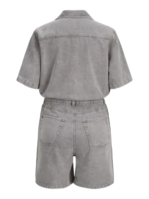 JXFILLIPA SS PLAYSUIT DNM Light Grey Denim