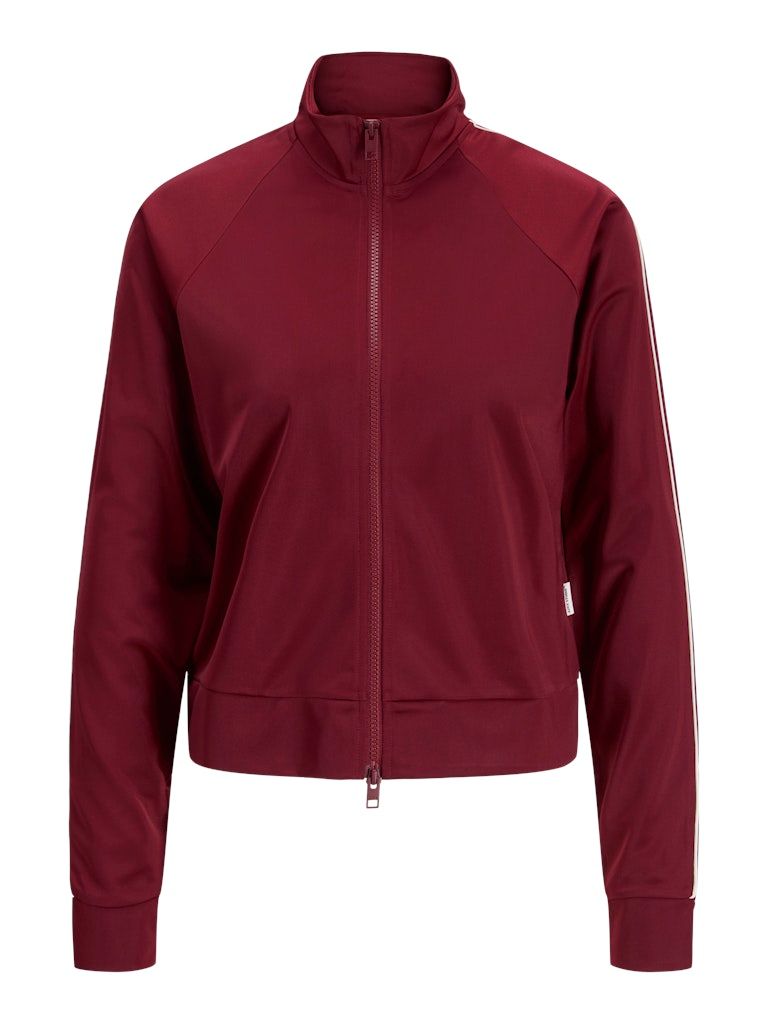 JXCIARA PIPING SLIM HIGHNECK ZIP SWT Cabernet