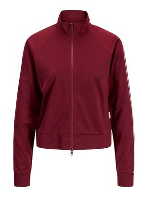 JXCIARA PIPING SLIM HIGHNECK ZIP SWT Cabernet