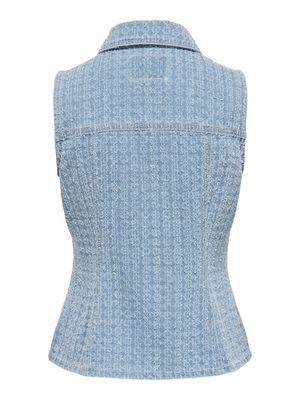 ONLTYLAR S/L DNM BOUCLE WAISTCOAT Light Blue Denim