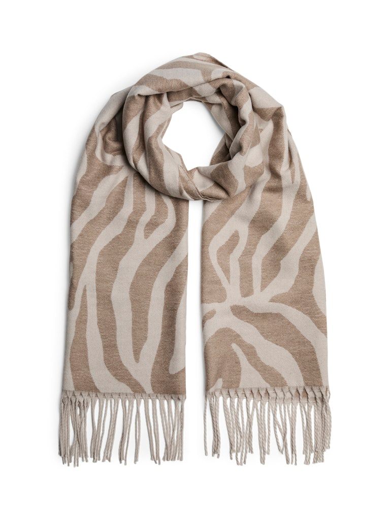 PCELIN LONG SCARF NOOS BC Silver Lining/GREIGE