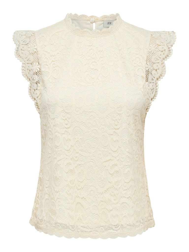 JDYLOTAS S/L LACE TOP JRS NOOS Cloud Dancer