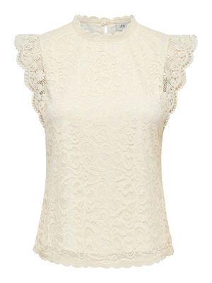 JDYLOTAS S/L LACE TOP JRS NOOS Cloud Dancer