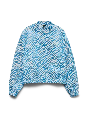 VMZITTA LS JAQUARD BOMBER LX EXP Dresden Blue/JACQUAR
