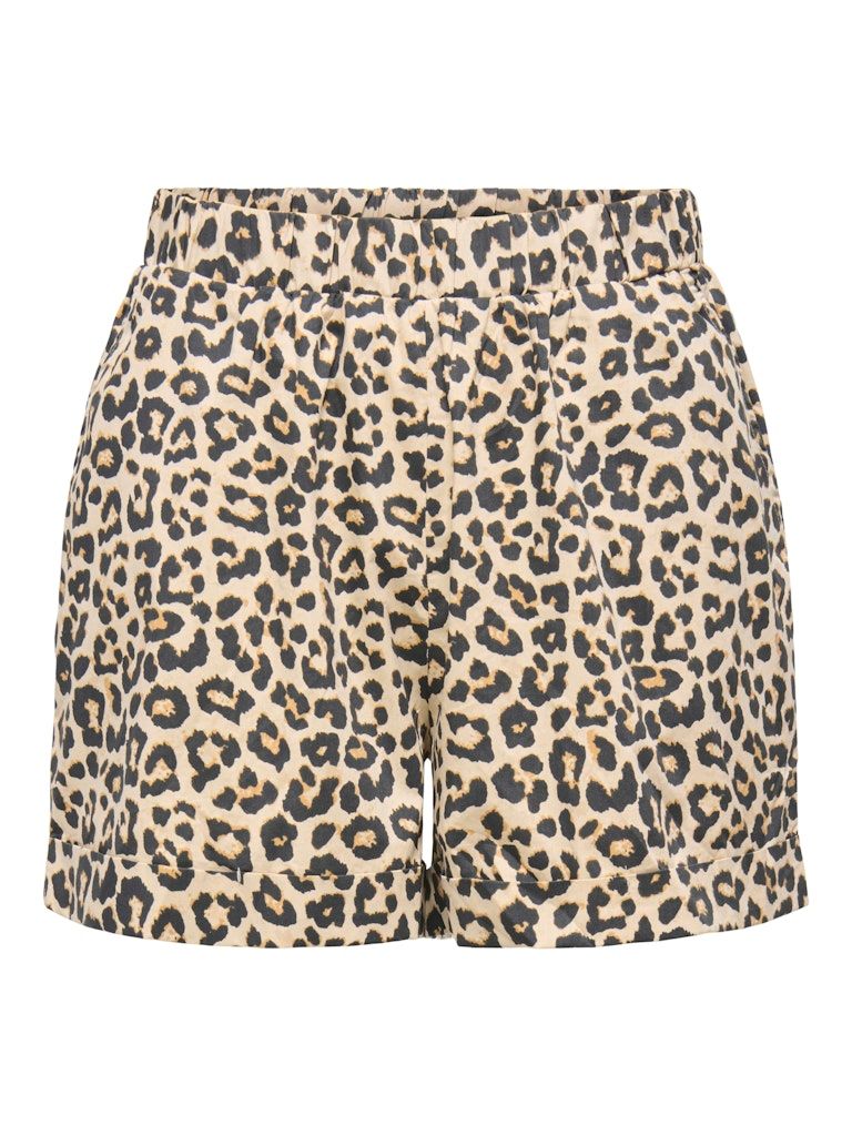 ONLLOWA-MARTINA SHORTS WVN Pumice Stone-BLACK LEO