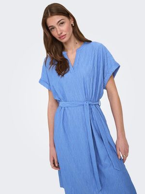 ONLDIANA S/S V-NECK DRESS CS JRS Ultramarine