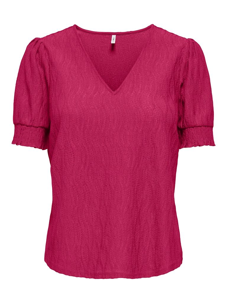 ONLDIANA S/S V-NECK TOP CS JRS Sangria