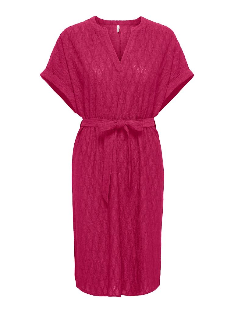 ONLDIANA S/S V-NECK DRESS CS JRS Sangria