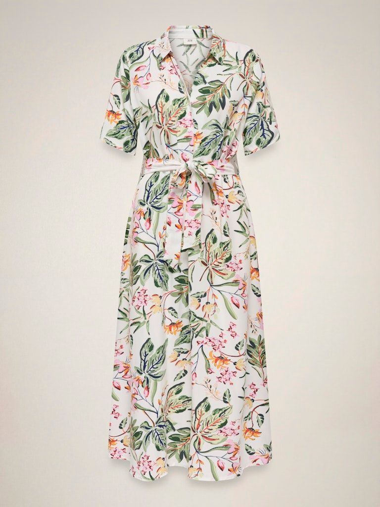 JDYSTARSEZEN LIFE 2/4 MIDIDRESS WVN NOOS Cloud Dancer/03-25-2
