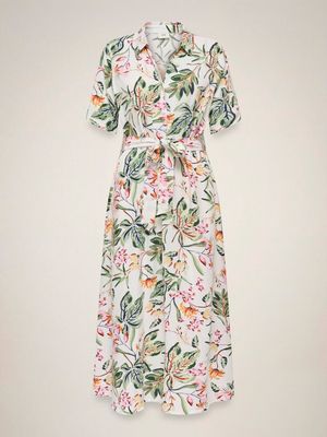 JDYSTARSEZEN LIFE 2/4 MIDIDRESS WVN NOOS Cloud Dancer/03-25-2