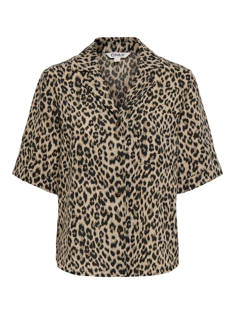 ONLEMMIA S/S BUTTON SHIRT PNT Black-LEO